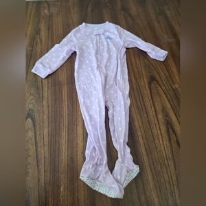 Carter's Lavender Polka Dot Footie 18 Months